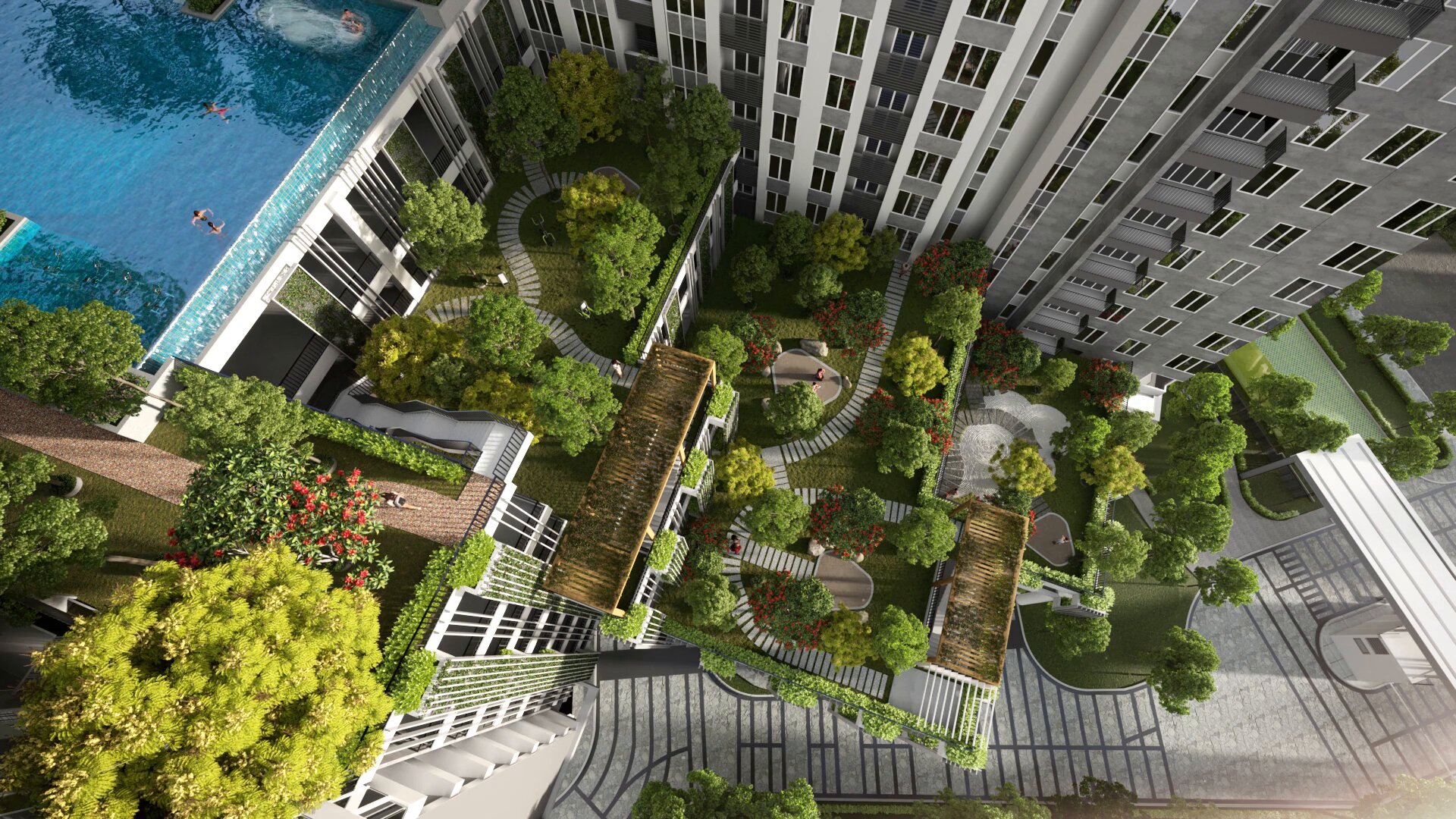 Aerial view of Uttara Land developments in Kepong, Kuala Lumpur