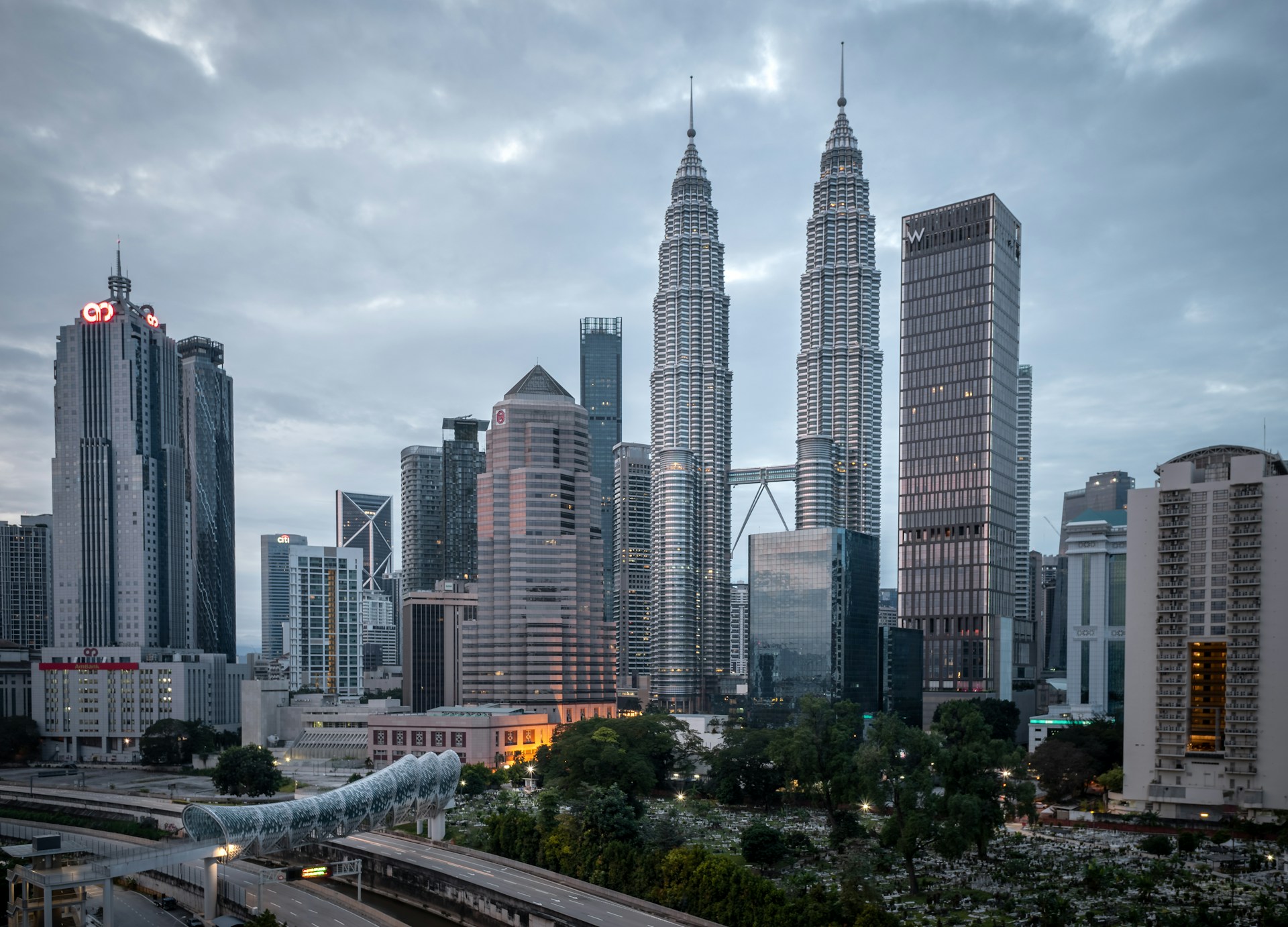 Kuala Lumpur skyline at sunset — Uttara Land property developer